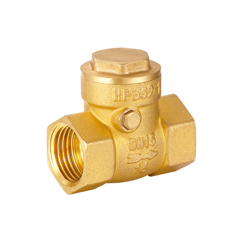 Valvola di ritegno orizzontale in ottone YH-402