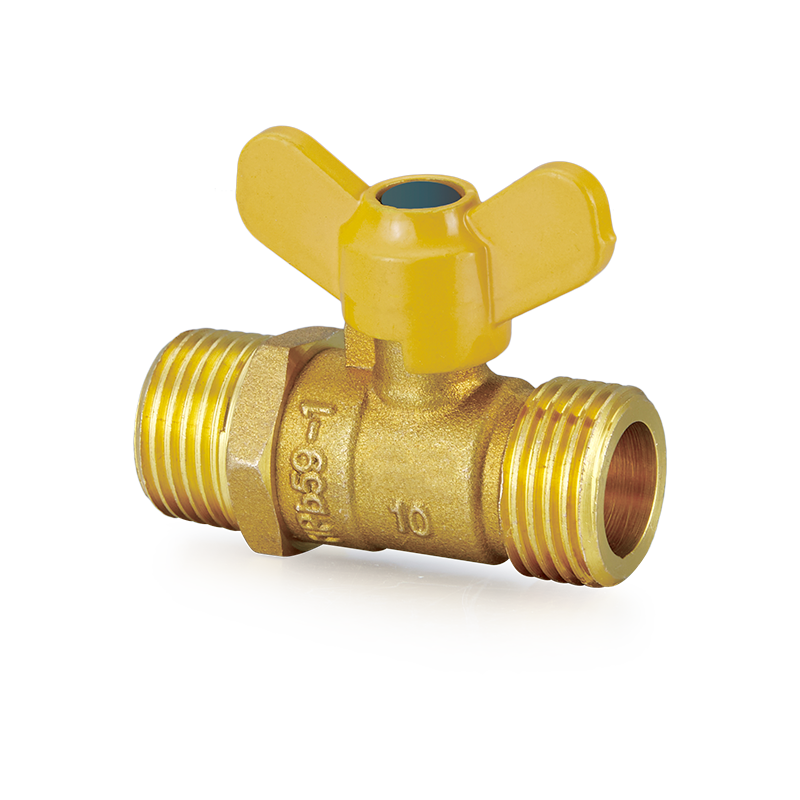 Valvola a sfera in ottone YH-206 con maniglia a farfalla （M/M）